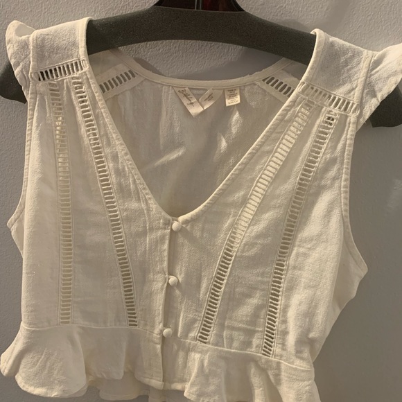 White cotton Billabong halter top - Picture 5 of 6